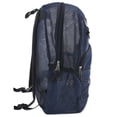 thumbnail image 5 of Deluxe See Through Mesh Multipocket Bungee Cord Backpack for School, Work, Sports, Gym, Travel, Recreation & Commuting in Navy Blue, 5 of 6