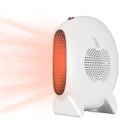 Petit Radiateur De Bureau Portable - Chauffage D'Appoint Silencieux 500W - Protection Surchauffe - 13,5x13,5x6,5 Cm