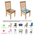 thumbnail image 5 of Butterflies and Leaves Pattern Seat Covers for Dining Room Chairs Set Of 4,Stretch Printed Washable Chair Seat Cover with Elastic Ties and Button,Removable Waterproof Couch Cushion Covers, 5 of 6