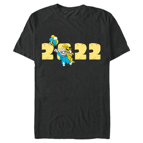 Disney and Pixar’s Up Carl and Dug 2022 - Short Sleeve Blended T-Shirt for Adults – Customized-Dark Heather