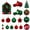 Green, variant on YHAJDS 72PCS Christmas Ball Ornaments 1.57/3.15in Shatterproof Xmas Bulbs Christmas Ornaments Set Xmas Tree Balls Hanging Balls for Wedding Holiday Halloween Party Decor Christmas Wreath Ornaments