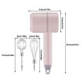 thumbnail image 4 of Batidora de alimentos eléctrica portátil inalámbrica, batidora de mano, batidora de de alta potencia, batidora de mano, novedad de 2021 Herramientas y accesorios para hornear Rosa claro Tippe A Billuyoard HA007441-02B, 4 of 6