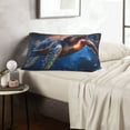 thumbnail image 6 of Picia Night Sky Turtle Pattern Plush Pillow Case – Soft and Cozy Cushion Cover, Hypoallergenic Throw Pillow Case for Home Decor-16"x24", 6 of 6