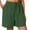 Green, variant on Staron Women's Linen Shorts Casual Elastic Waist Wide Leg Solid Color Comfortable Relaxed Lounge Bermuda Shorts, Mint Green XXL