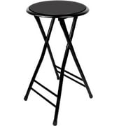Heavy Duty 24" Collapsible Padded Folding Stool with 300lb Capacity by Trademark Home