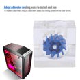 thumbnail image 4 of Durable G1/4in Thread 12 Impeller Water Cooling Flowing Indicator, Adhesive Sealing Water Flowing Meter, For Computers Black,White,Red,Blue, 4 of 8