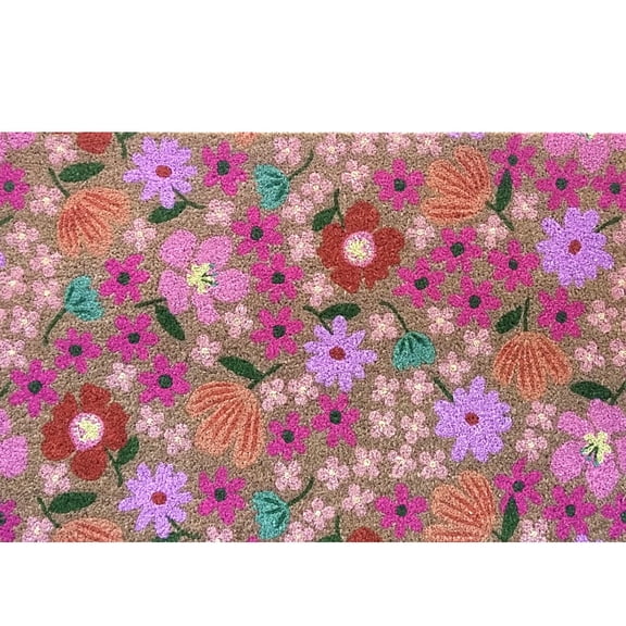 Briarwood Lane Spring Coir Doormat 36x24 Spring Blooms Medium For Spring Coir Doormat