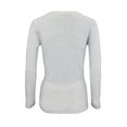 thumbnail image 4 of ACTIVE UNIFORMS Women's Under Scrub Tee Crew Neck Long Sleeve T-Shirt (Heather Grey, Large), 4 of 6