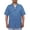 Ceil, variant on Men's Scrub Jacket Zip Front Short Sleeve