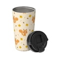 thumbnail image 2 of Fotbe Squirrel And Leaves Printed Insulated Travel Coffee Mug Spill Proof Leak Proof Stainless Steel Coffee Tumbler Reusable Coffee Cups with Lids Thermos, 2 of 8