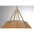 thumbnail image 6 of Selby 5-Light Pendant in Burnished Brass and Rattan, 6 of 6