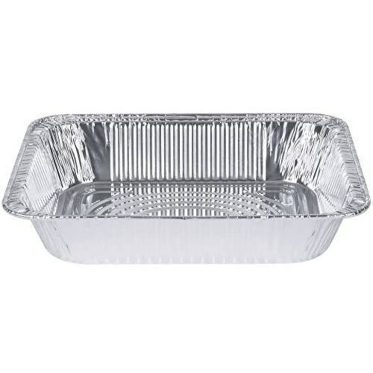 Disposable Aluminum Foil Steam Roaster Pans, Full Size Deep, Heavy Duty  Baking Roasting Broiling Catering 20 x 13 x 3 inches (15)
