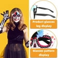 Minsida Mexican Day Of The Dead Themed Party Decoration Glasses Festival Carnival Dress Up