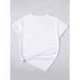 thumbnail image 2 of Valentine's Day Print T-shirt, Casual Short Sleeve Crew Neck Top For Spring & Summer, Women's ClothiCamisetas para mujer, lindas camisetas con estampado gráfico, de manga corta, estilo casual, para ve, 2 of 6