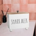 thumbnail image 6 of Tampon Holder Pad Organizer Storage Box Solid Wood with Lid for Bathroom Countertop Decorative Sundries, 6 of 9