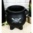 thumbnail image 6 of Black Triple Moon Cauldron Terracotta Succulent Plant Planter Pot Or Pen Holder, 6 of 7