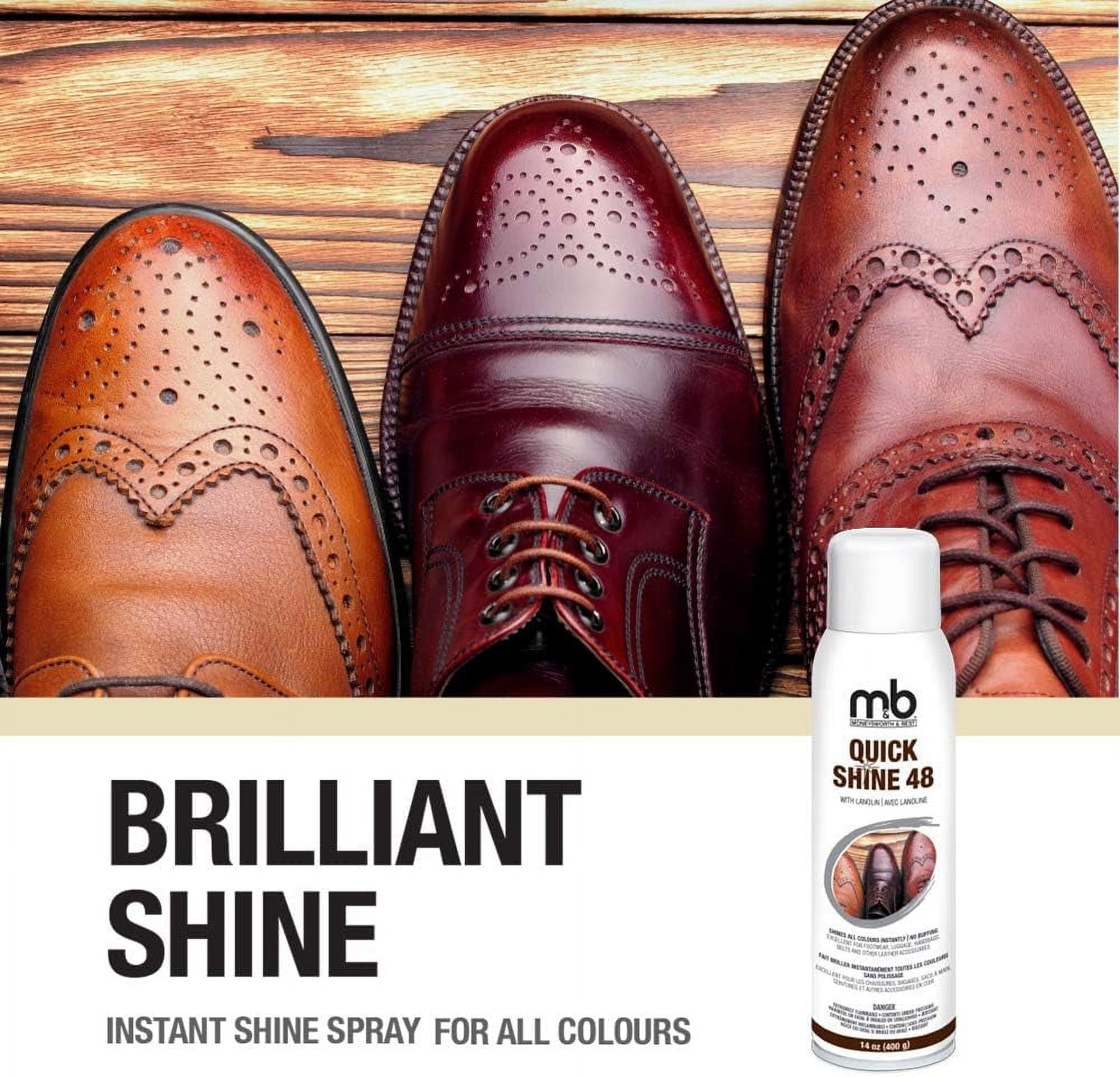 Instant shoe cheap shine spray