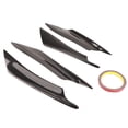 thumbnail image 2 of Divisor de labios de parachoques delantero, 4 piezas, divisores de labios de parachoques delantero de coche negros universales, alerón de parachoques delantero de primera línea, 2 of 9