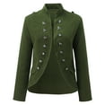 thumbnail image 5 of Baberdicy Vests for Women 2023 Women's Casual Fasion Autumn And Winter Button Long Sleeve Coats Waistcoat Vests for Women 2023 Army Green M, 5 of 8