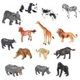 thumbnail image 1 of Juego de modelos de animales de la jungla para niños, juego de figuras de colección de cebras, leones, tigres y caballos, juguete de simulación para regalo de niños, 1 of 8