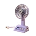 thumbnail image 4 of Ventilador de escritorio ligero con rotación de 360 degree, versátil, portátil, para dormitorio, viajes y dormitorio. violento, 4 of 9