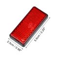 thumbnail image 4 of Unique Bargains 8 Pcs Rectangular Stick-on Safety Spoke Reflective Self Adhesive Reflector for Motorcycle Red, 4 of 6