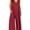 Red, variant on Women's Summer Casual Loose Tank Jumpsuit Sleeveless Tank V Neck Long Pants Jumpsuit Rompers with Pockets