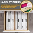 thumbnail image 3 of SpaceAid Bamboo Wrap Organizer with Cutter and Labels, Plastic Wrap, Aluminum Foil and Wax Dispenser for Kitchen, White, 3 of 5