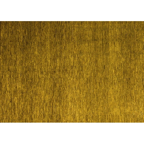 Ahgly Company Indoor Rectangle Abstract Yellow Modern Area Rugs, 2' x 5'