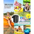 thumbnail image 3 of Electric Inflator Pump 4000mah, Air Pump Battery Inflatable Air Mattress Pump,with 4 Air Jets, 3 of 4