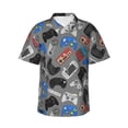 thumbnail image 2 of Picia Video Game Gentle Cotton Regular Fit Short Sleeve Casual Hawaiian Shirt for Men-Medium, 2 of 9