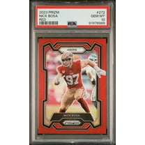 Nick Bosa 2023 Panini Prizm Red Football Card #272 Graded PSA 10