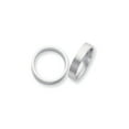 thumbnail image 5 of Grey Titanium Ring Band Wedding Comfort Flat 5mm Brushed, 5 of 7