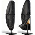thumbnail image 2 of TGHTBA-Patio Umbrella Cover for Umbrella Outdoor Banana Style Cantilever Deck Umbrellas 12-14 Feet 420D Oxford Fabric Waterproof Pool Garden Backyard Offset Umbrella Cover, 2 of 4