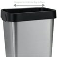 thumbnail image 4 of Bath Bliss 8 Liter Stainless Steel Trash Can, 4 of 5