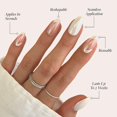 thumbnail image 3 of Uñas prensadas Glamnetic Lovey Dovey Glossy Semitransparentes, 3 of 6