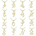 thumbnail image 2 of Collar de cadena de serpiente de oro con incrustaciones de circonita de cobre puro creativo con letras, cadena de clavícula de alta gama, 2 of 4
