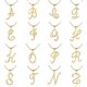 thumbnail image 2 of Collar de cadena de serpiente de oro con incrustaciones de circonita de cobre puro creativo con letras, cadena de clavícula de alta gama, 2 of 4