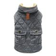 thumbnail image 1 of Cozy Dog Winter Coat  Windproof Dog Jacket  Plaid Cold Weather Dog Coat  Warm Dog Vest for Small Dogs Dark Gray S, 1 of 9