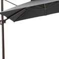 thumbnail image 4 of HomeRoots 11' Dark Gray Polyester Round Tilt Cantilever Patio Umbrella With Stand, 4 of 5