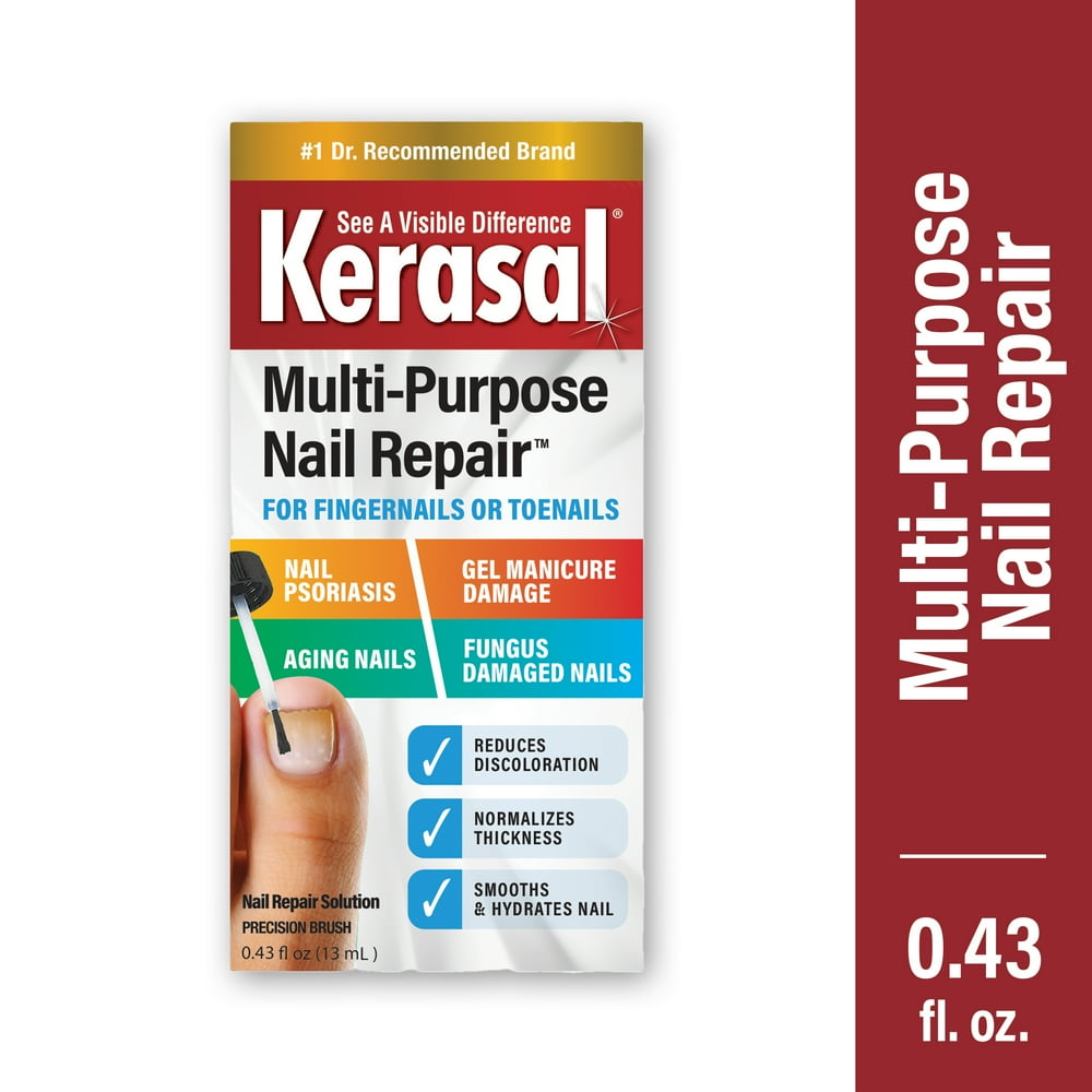 Kerasal MultiPurpose Nail Repair, Nail Solution for Discolored and