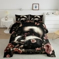thumbnail image 2 of Manfei Floral Skunk 2pcs Bedding Comforter Set,Chic Flower Twin Comforter Sets,Kawaii Animal Breathable Bedding Set,Ultra Soft Wildlife Home Decor,Reversible, 2 of 7