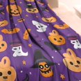 thumbnail image 3 of Halloween Pumpkin Ghost Pattern Blanket,Comfortable Soft Lamb Wool Throw Blanket,All Season,Warm Lightweight Blankets for Sofa Bed Couch Living Room Chair,40"x50", 3 of 4