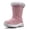 Pink, variant on HOBIBEAR Girls Winter Snow Boots — Water Resistant, Warm Faux Fur, Non-Slip Sole, Easy On/Off for Snow & School
