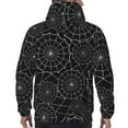 thumbnail image 7 of Naloa Spider Web Black Men's Casual Hooded Collar Drawstring Hoodies Pullover Sweatshirts Casual Long Sleeve Shirts-3X-Large, 7 of 7
