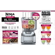 Ninja Food Processor XL 12-Cup, Reversible Slicing & Shredding Disc, Dishwasher Safe, NF700 Cloud Silver