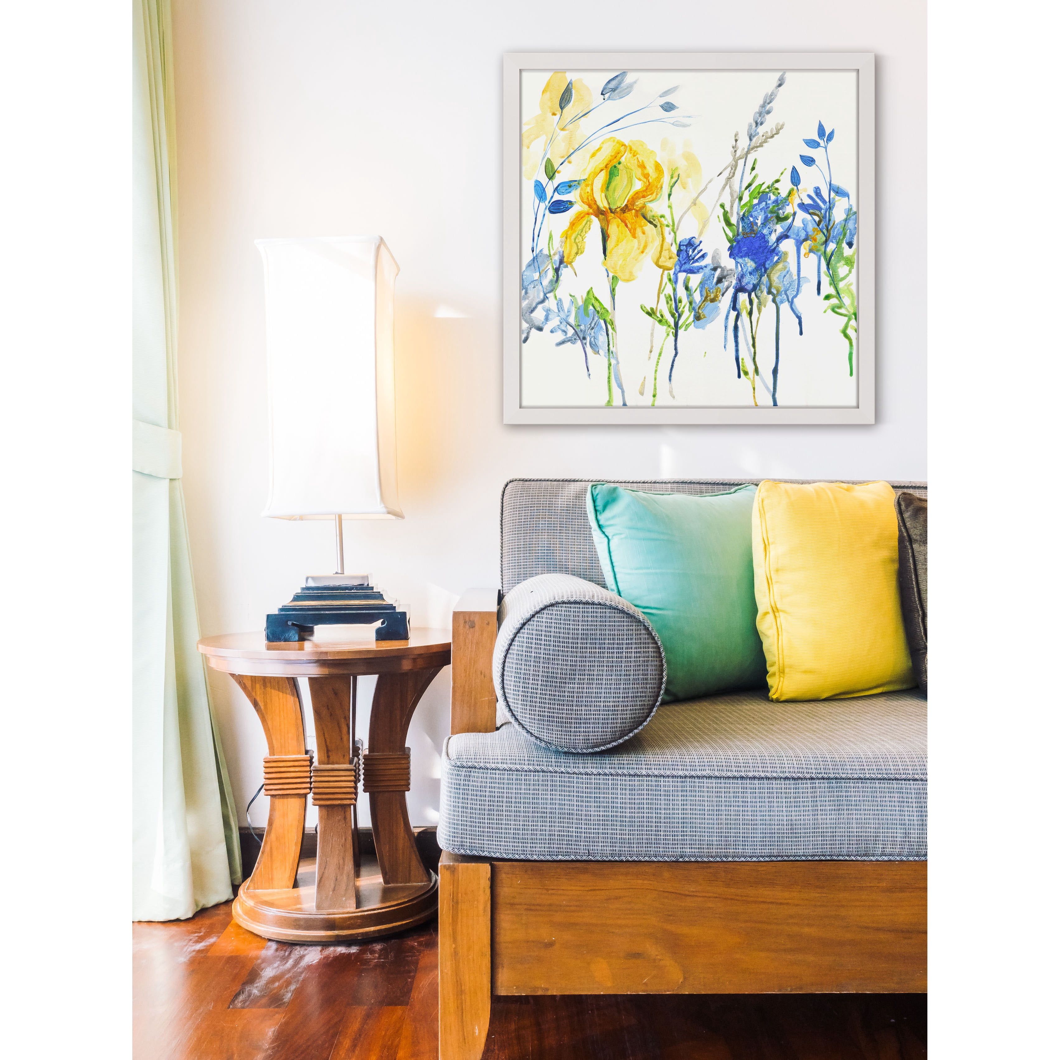 Marmont Hill "True Blue" by Julie Joy Framed Painting Print
