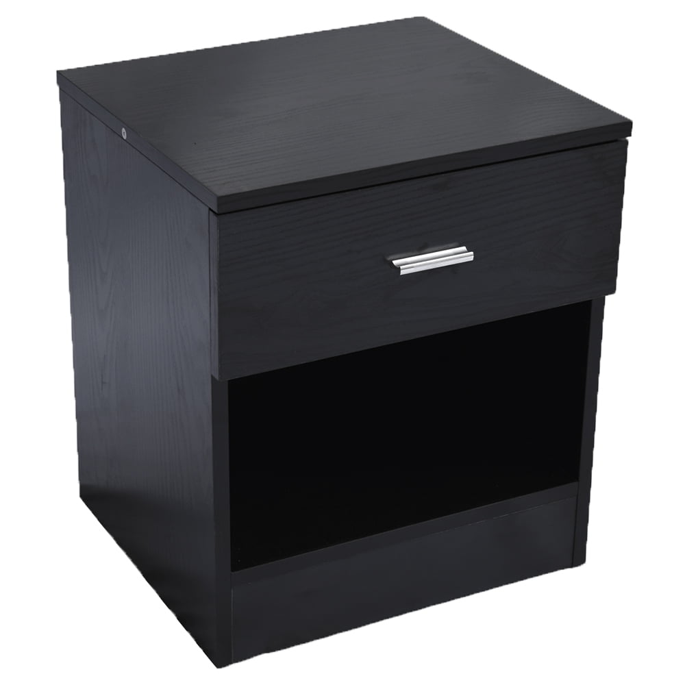 Nightstand in Home, E1 Particle Board One Drawer One Door Storage Compact Dresser