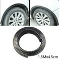 thumbnail image 3 of 1.5M Universal Car Carbon Fiber Fender Flare Wheel Eyebrow Protector Arch Trim, 3 of 7