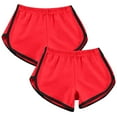 thumbnail image 2 of LEBONYARD Plus Size Shorts for Women,Versatile Women's Shorts for Various Occasions,2pcWomen Casual Summer Sports Shorts Workout Yoga Shorts Active Shorts Red XL, 2 of 6